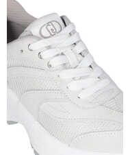 LIUJO EVA 03 Deportivas de ante y malla brillante blanquecino/blanco - Zapatos Mujer - 4