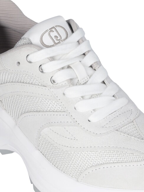 EVA 03 Deportivas de ante y malla brillante blanquecino/blanco - Zapatos Mujer