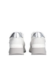 LIUJO AMAZING 25 Zapatillas de ante y malla. plata blanca - Zapatos Mujer - 6