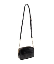 LOVE MOSCHINO CROCO PRINTED Bolso de hombro para cámara azafrán negro - Bolsos Mujer - 2