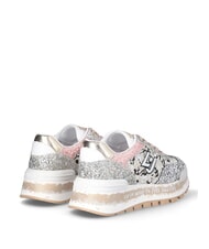 LIUJO AMAZING 26  Zapatillas altas negro/plata/rosa - Zapatos Mujer - 4