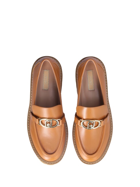 CORA 01  Mocasines de piel brandy - Zapatos Mujer