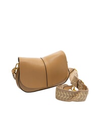 GIANNI CHIARINI HELENA ROUND Bolso de piel con doble bandolera. naturaleza - Bolsos Mujer - 2