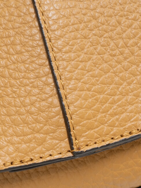 HELENA ROUND Bolso de piel con doble bandolera. naturaleza - Bolsos Mujer