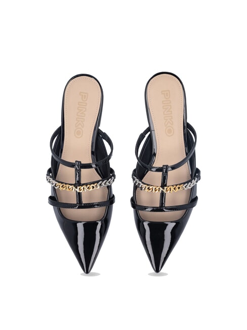 GIANIRA Bailarinas mule de charol limusina negra - Zapatos Mujer