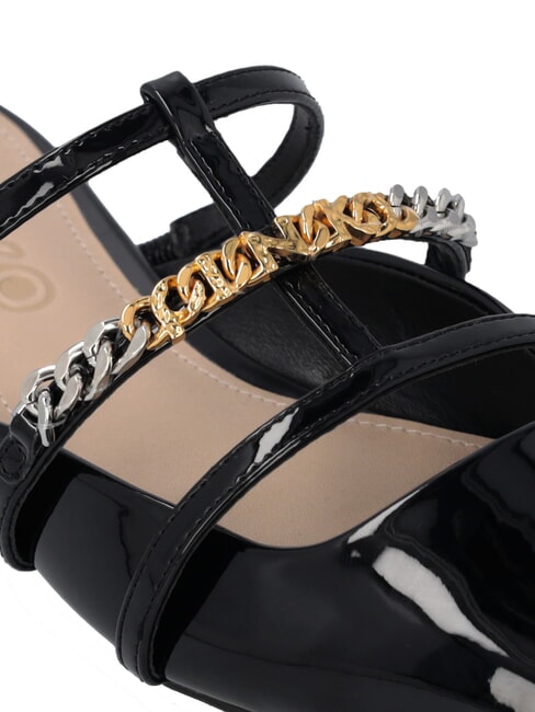 GIANIRA Bailarinas mule de charol limusina negra - Zapatos Mujer