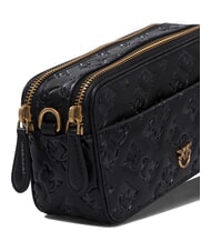PINKO EMBOSSED LOGO Bolso de hombro para cámara negro-oro antiguo - Bolsos Mujer - 4