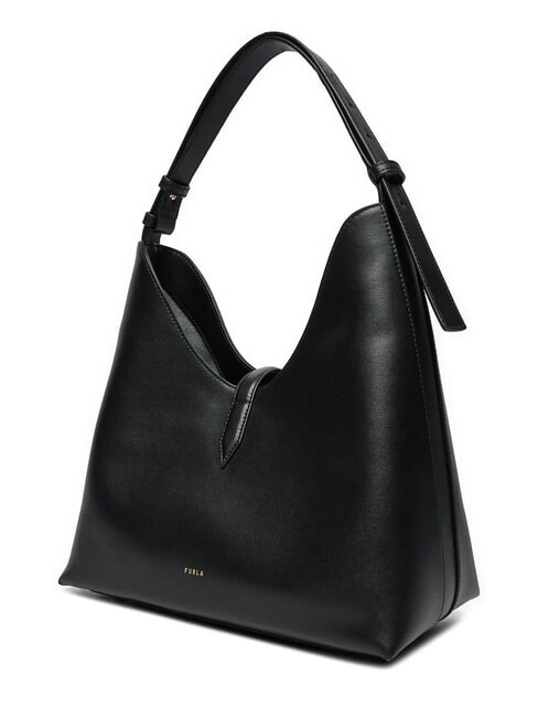 GOCCIA Bolso bandolera de piel negro - Bolsos Mujer