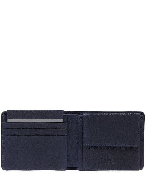 CRONUS  Cartera de cuero azul - Carteras Hombre