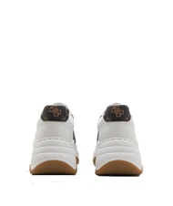 GUESS HAPYY  Zapatillas altas Blanco / marr&oacute;n - Zapatos Mujer - 4