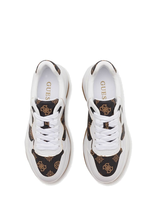 HAPYY  Zapatillas altas Blanco / marrón - Zapatos Mujer