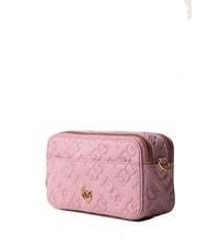 PINKO EMBOSSED LOGO Bolso de hombro para cámara púrpura-oro antiguo - Bolsos Mujer - 2