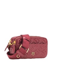 PINKO EMBOSSED LOGO Bolso de hombro para cámara burdeos merlot-oro antiguo - Bolsos Mujer - 2