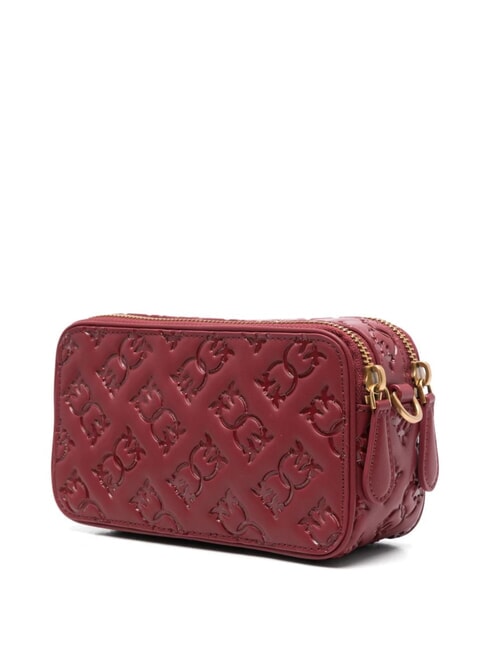 EMBOSSED LOGO Bolso de hombro para cámara burdeos merlot-oro antiguo - Bolsos Mujer
