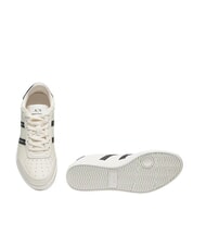 ARMANI EXCHANGE A|X STRIPES Zapatillas blanco roto+negro - Zapatos Hombre - 7