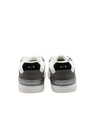 ARMANI EXCHANGE A|X Zapatillas de tejido de malla blanco roto + negro - Zapatos Hombre - 2