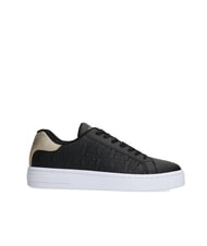 ARMANI EXCHANGE AX LOGO EMBOSSED Zapatillas negro+oro p&aacute;lido - Zapatos Mujer - 2