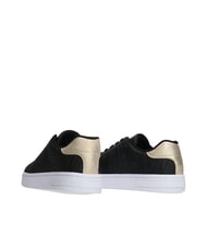 ARMANI EXCHANGE AX LOGO EMBOSSED Zapatillas negro+oro p&aacute;lido - Zapatos Mujer - 3