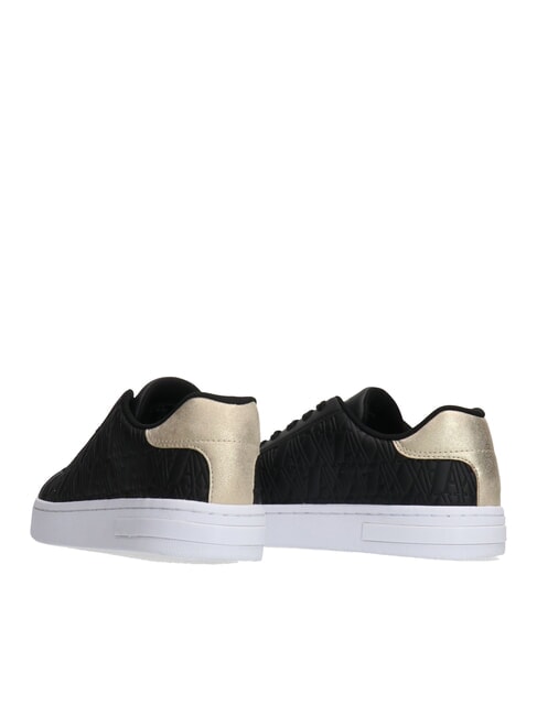 AX LOGO EMBOSSED Zapatillas negro+oro pálido - Zapatos Mujer