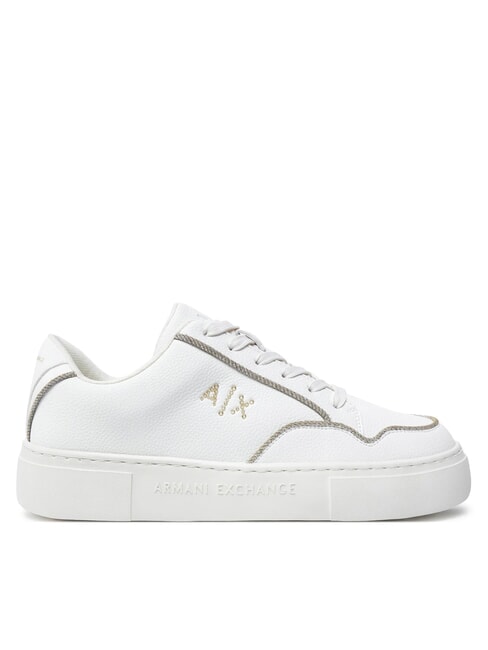 A|X LOGO STRASS Zapatillas blanquecino+oro pálido - Zapatos Mujer