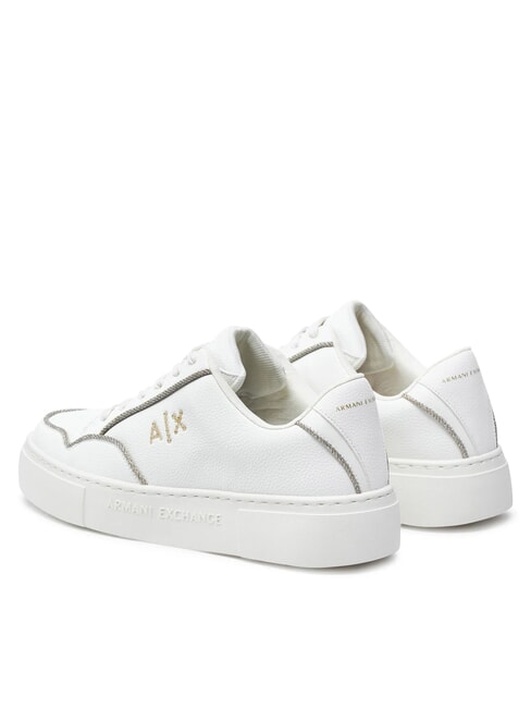 A|X LOGO STRASS Zapatillas blanquecino+oro pálido - Zapatos Mujer