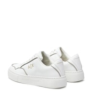 ARMANI EXCHANGE A|X LOGO STRASS Zapatillas blanquecino+oro pálido - Zapatos Mujer - 3