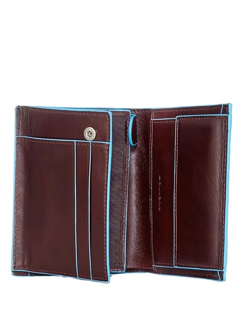 BLUE SQUARE Cartera vertical de piel CAOBA - Carteras Hombre
