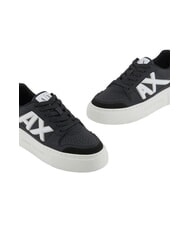 ARMANI EXCHANGE AX LOGO Zapatillas con plataforma negro+oro p&aacute;lido - Zapatos Mujer - 4