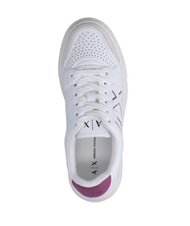 ARMANI EXCHANGE AX LOGO Zapatillas con plataforma op.blanco+rosa - Zapatos Mujer - 5