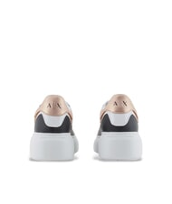 ARMANI EXCHANGE A|X Runner Zapatillas de piel negro+oro rosa - Zapatos Mujer - 4