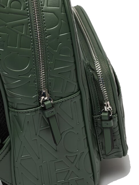 LOGO ALL OVER Mochila con bolsillo ajenjo - Bolsos Mujer