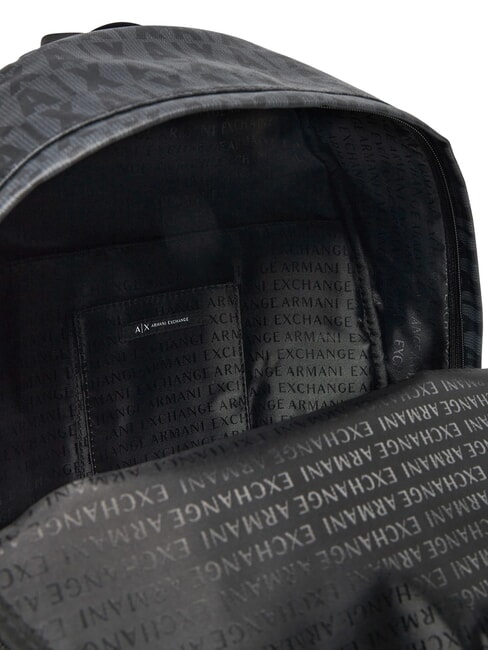 A|X LOGO ALL OVER Mochila para portátil de 15,6" asfalto/negro - Mochilas para portátil