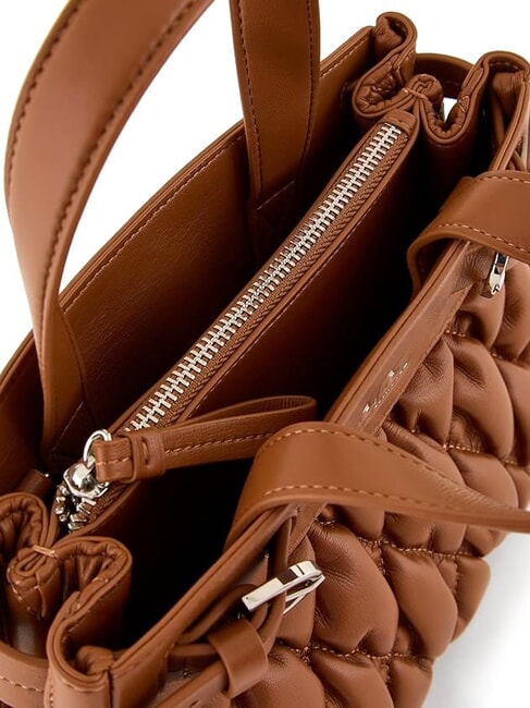 A|X PUFFY Bolso de mano con bandolera whisky - Bolsos Mujer