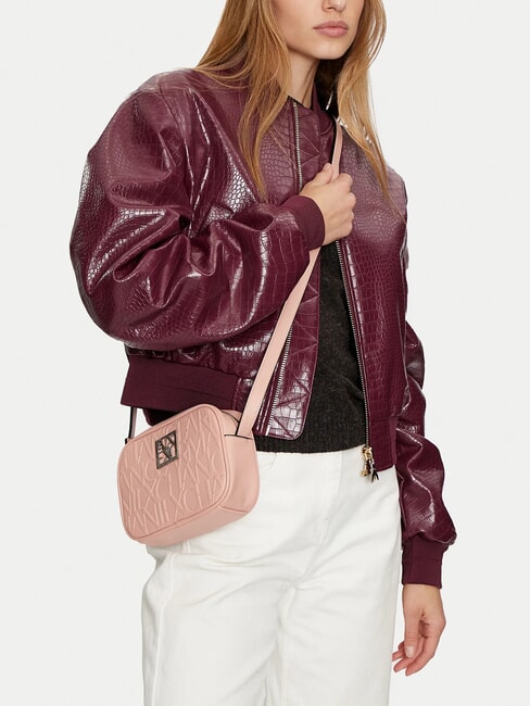 LOGO EMBOSSED Mini bolso de hombro ponche de leche - Bolsos Mujer