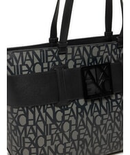 ARMANI EXCHANGE SUSIE Bolso shopper con logo en toda la prenda beige/negro - Bolsos Mujer - 3