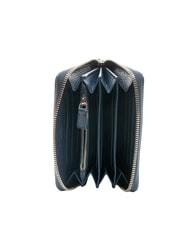 GIANNI CHIARINI GRAIN Cartera mediana de piel con cremallera AZUL - Carteras Mujer - 2