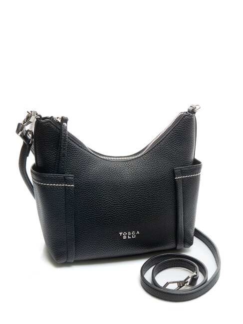 CAMOGLI Bolso bandolera con bolsillos laterales negro - Bolsos Mujer