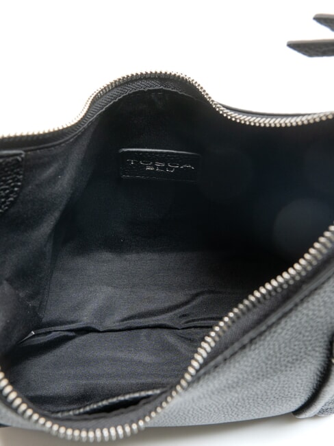 CAMOGLI Bolso bandolera con bolsillos laterales negro - Bolsos Mujer