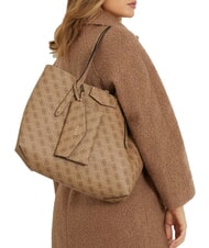 GUESS BRENTON  Bolso de hombro, con clutch LOGOTIPO DE LECHE - Bolsos Mujer - 4