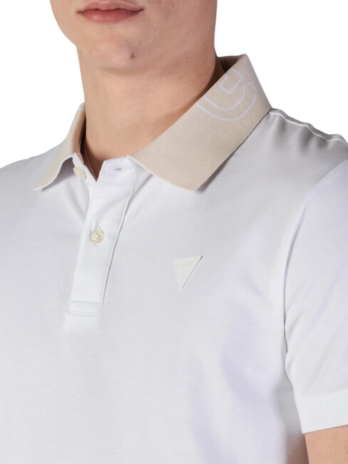 NOLAN SS Polo el&aacute;stico de manga corta purwhite - camisa polo