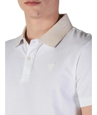 GUESS NOLAN SS Polo el&aacute;stico de manga corta purwhite - camisa polo - 3