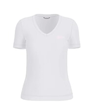 GUESS VN SS LIGHT BASIC Camiseta suave con cuello en V purwhite - camiseta - 4