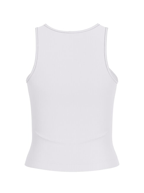 NEW SL ROUND GUENDALINA camiseta sin mangas con logo 4G de strass purwhite - camiseta