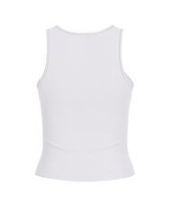 GUESS NEW SL ROUND GUENDALINA camiseta sin mangas con logo 4G de strass purwhite - camiseta - 5