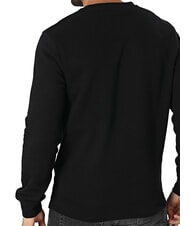 GUESS BEAU Sudadera de cuello redondo con logo bordado jetbla - Sudaderas - 2