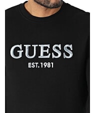 GUESS BEAU Sudadera de cuello redondo con logo bordado jetbla - Sudaderas - 3