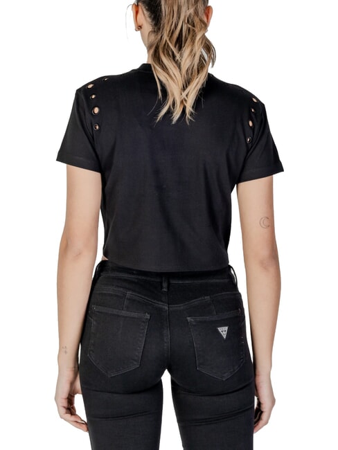 CN SS EYELET Camiseta con nudo y bordado. jetbla - camiseta