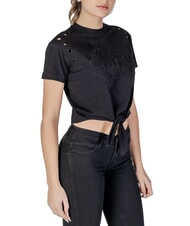 GUESS CN SS EYELET Camiseta con nudo y bordado. jetbla - camiseta - 3