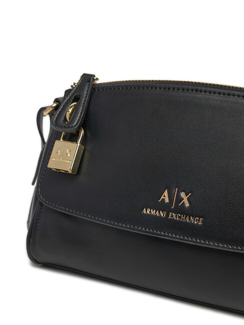 JANE Bolso bandolera con candado negro - Bolsos Mujer