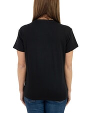 JOHN RICHMOND MECHI Camiseta elástica con logo de strass negro - camiseta - 2